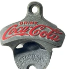 Vintage Starr X DRINK COCA-COLA Wall Mounted Cast Metal BOTTLE OPENER  (A-3)