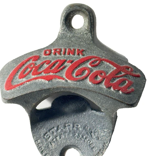 Vintage Starr X DRINK COCA-COLA Wall Mounted Cast Metal BOTTLE OPENER  (A-3)