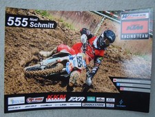 KTM Racing Team, 555 Noel Schmitt, sehr seltene Postkarte in sehr gutem Zustand