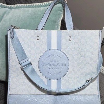 Coach Blue Signature Handbag for sale - eBay