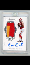 Patrick Mahomes 2017 Panini Flawless Silver Rookie Patch Auto 3 Color Sealed /20