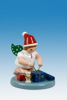 Engelfigur Weihnachtsengel Kniend Mit Geschenken Ohne Krone HöHe Ca 6 Cm NEU