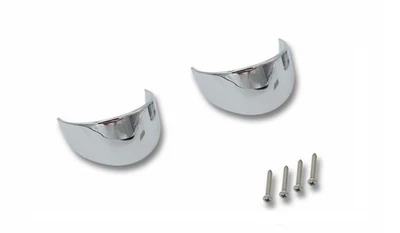 Visières de Clignotants Chromées paire pour Honda VT600/VT1100 Shadow ACE Magna - Photo 1/4