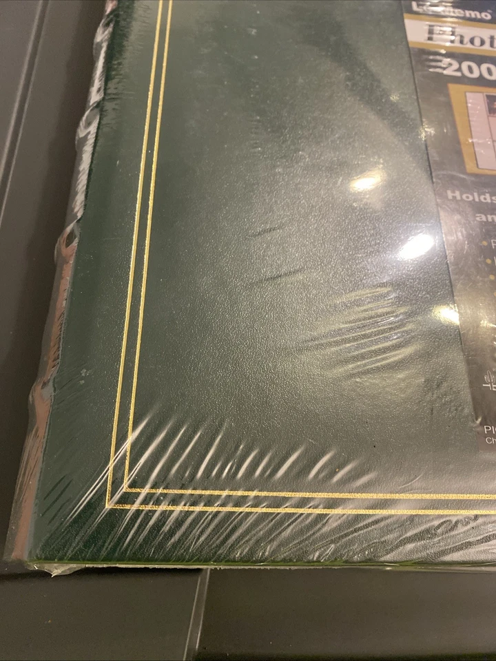 Álbum de fotos bidirecional Pioneer Le Memo 200 bolsos couro ligado europeu - Imagem 3 de 4