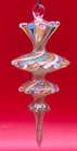 Hand Blown Venetian Murano Glass Multicolor Twist Ribbon Ornament ~ Video