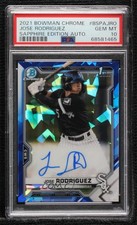 2021 Bowman Sapphire Edition Chrome Prospects Jose Rodriguez PSA 10 Auto 05ns