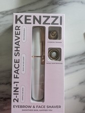KENZZI 2-in-1 Eyebrow  Face Hair Remover Trimmer Recharge LED Facial Shaver New