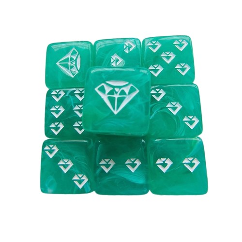 10Pcs Round Corner 6 Sided Dices Role Playing Dices Math Counting Teaching Tool - Foto 12 di 14