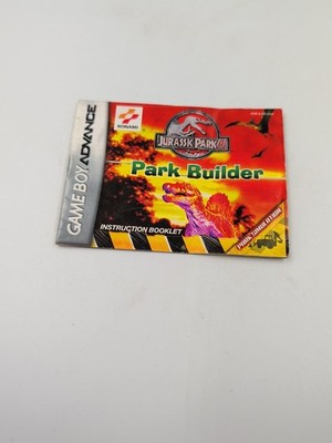 Jurassic Park III: Park Builder Gameboy Advance MANUAL ONLY