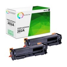 2Pk TCT CF500A 202A Black For HP M280nw M254dw M281fdw Compatible Toner Cartridg