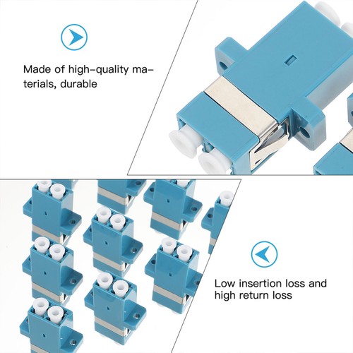 12pcs Fiber Optic Extender Plastic Fiber Couplers LC to LC Flange Adapters - 第 8/12 張圖片