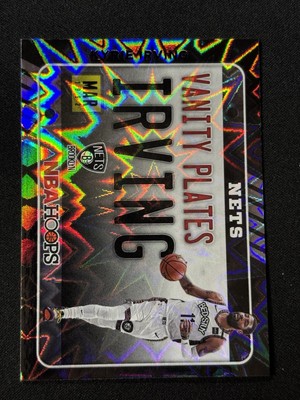 2020-21 Hoops #11 Kyrie Irving Vanity Plates Purple Explosion