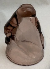 Mckee Style Bottoms Up Nude Shot Glass Vintage Barware Purple Lavender ?