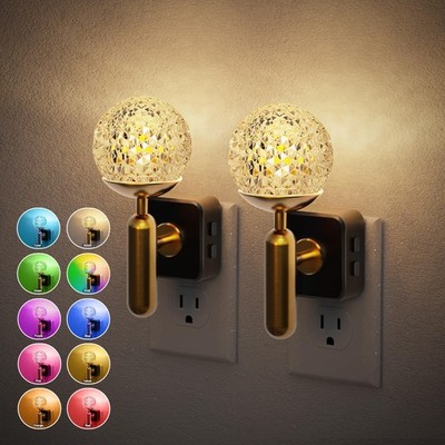Night Light, 2 Pack Night Lights Plug into Wall, Color Change RBG Nightlight,...