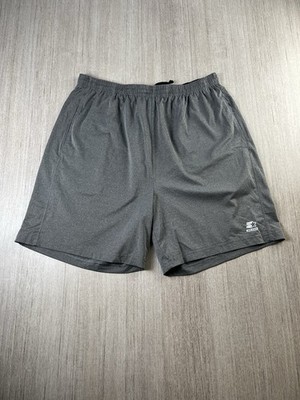 Starter Men s Performance Athletic Shorts Large L 36-38 Grey Heather Stretch