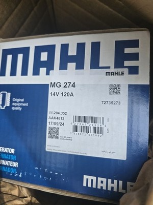 Mahle New Automobile Alternator 12 V 5410 Gram For Case International 120A MG274