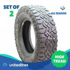 Set Of 2 Used Lt 24575r16 Goodyear Wrangler Duratrac 120116q - 9.532