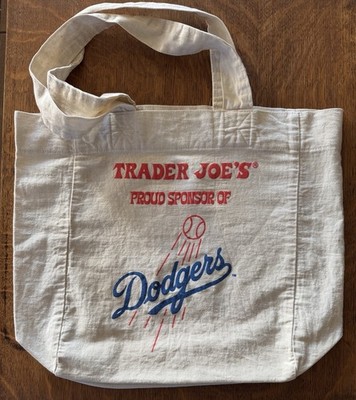 Rare Vintage TRADER JOE'S PROUD SPONSOR OF - LA Dodgers Canvas