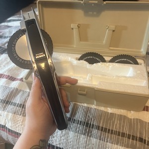 DYMO 1550 Label Maker Deluxe Chrome TapeWriter Vintage Heavy Duty Metal Kit