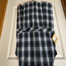 DENNIS Girls School Uniform Jumper Dress Plaid Pleated Sleeveless G10