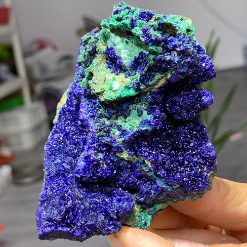 177G BEST Natural Azurite/Malachite crystal minerals specimens D503