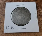 1912 d 90% silver circulated Barber half dollar