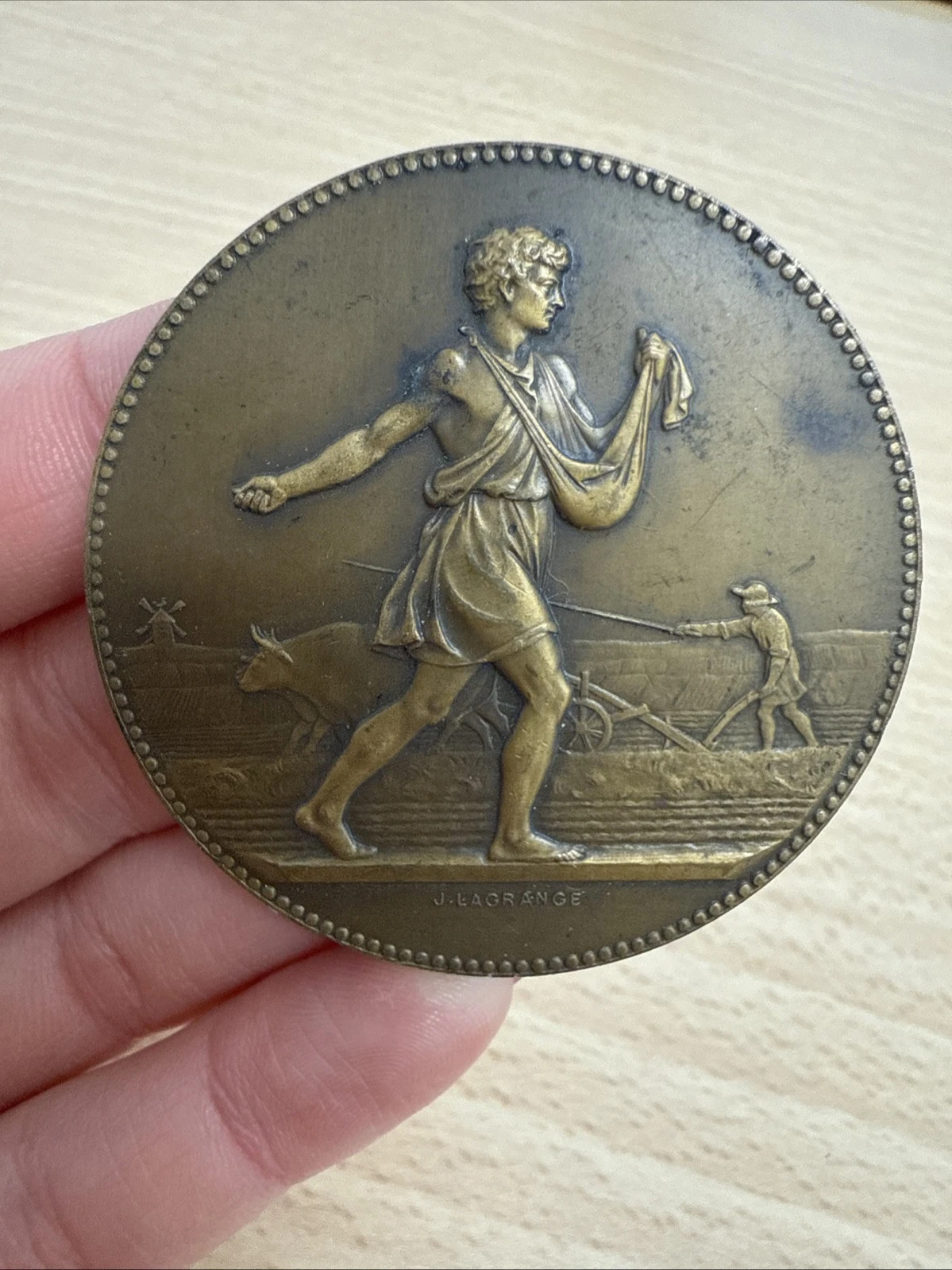 Médaille Ministère De L’agriculture Science Labeur En Bronze