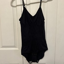 NWT Women’s Body Suit Size L Shaper Black Nylon Spandex Amazon Essentials $30