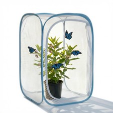 Insect  Butterfly Habitat Cage, Portable Pop-Up Terrarium with Mesh Sides, B...