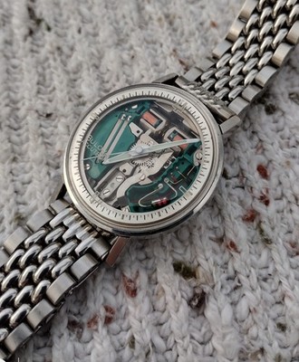 Bulova ACCUTRON 214 36mm 1966 M6 Original Hidden Chapter Ring Swiss Unpolished 