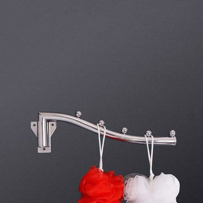  28x5,5 cm drehbar 5 Perlen Metall Kleiderhaken Mantel Hut Robe Halter Rack