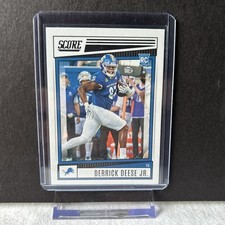 Derrick Deese Jr. 376 2022 Score RC Rookie Detroit Lions Card. rookie card picture