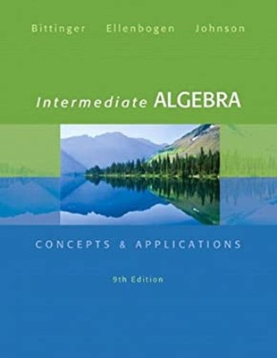 Intermediate Algebra : Concepts and Applications Hardcover