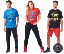 Zumba 2020 Unisex Tee - One Size Fits Most! Choose Blue, Red, or Black ~ New!
