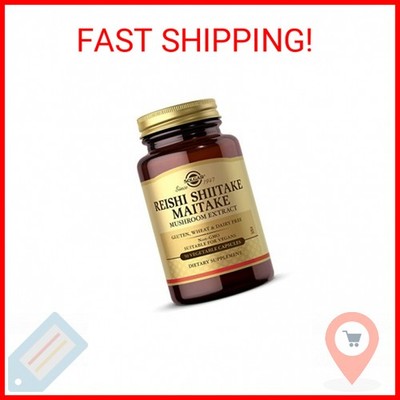 Solgar Multi-Mushroom Complex, 50 Vegetable Capsules - Reishi, Shiitake, Maitake