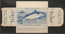 CARRERAS-UNCUT SINGLE TURF SLIDE-BRITISH FISH 1954-#40- MACKREL