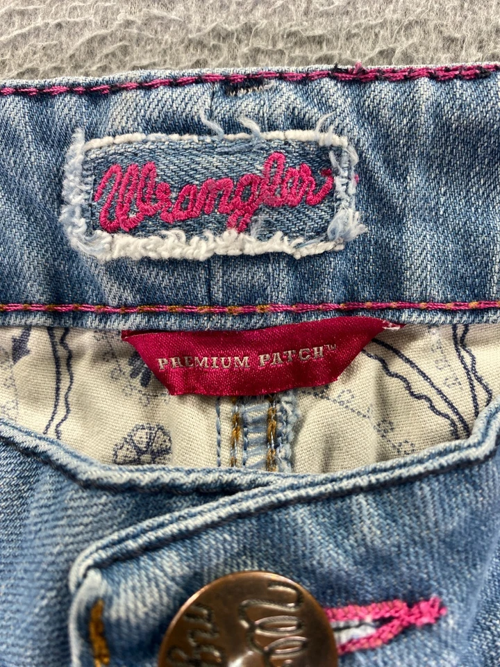 Wrangler Premium Patch Low Rise Bootcut Jeans Womens 3/4 x 34 Western Rodeo - Image 3 of 4