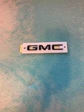 Gmc 6 Emblem Oem Black With Chrome Outline Brand New