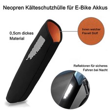 E-Bike Akku Schutzhülle 30-38cm Umfang aus N...