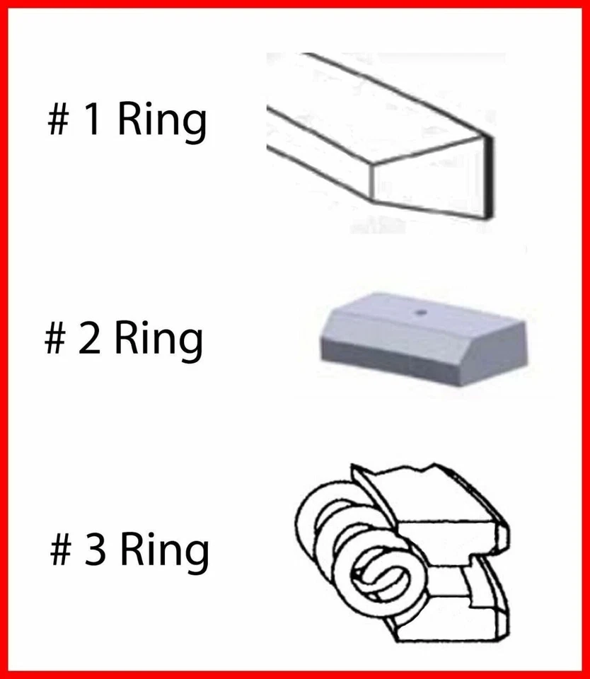 Kit de reposição/anel de motor com anéis cromados para 98-02 Dodge Cummins 5.9L/359 L6 - Imagem 3 de 4