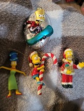 Bart Simpson 2004 Snowboarding Kurt S. Adler Glass Christmas Ornament Family