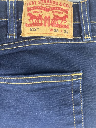 Jeans Levi's 512 Slim Taper Flex azul denim oscuro para hombre talla 38/32 - Imagen 4 de 8