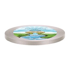 Country Brook Design 1/2 Inch Silver Heavy Duty Nylon Webbing, 10 Yards