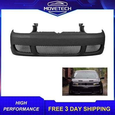 R32 style Front Bumper Cover W/ Mesh Grille For 1999-2005 Volkswagen Golf MK4