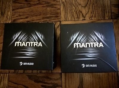  OM audio Mantra speakers (2) a pair NEW, free shipping