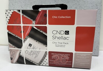 CND Creative Nail Design Gel Polish Shellac CHIC STARTER Trial Pack NEW