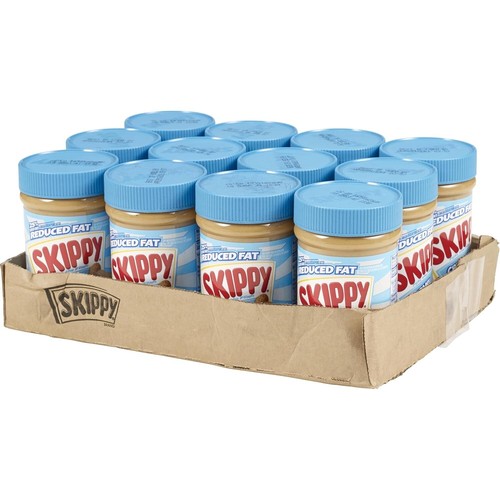 Reduced Fat Creamy Peanut Butter Spread (16.3 oz, Pack of 12) - Guilt-Free Snack - Picture 7 of 10