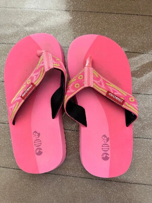 TONGS SANDALES FILLE - ROSE - POINTURE 34 - 35 - COMME NEUVE - Photo 1/3