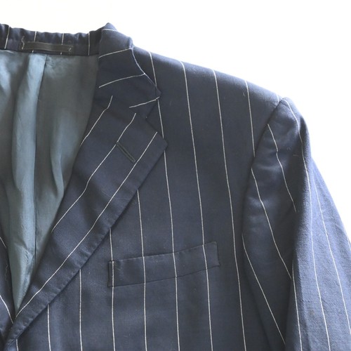 Ralph Lauren Purple Label England 40R Navy Blue Stripe Blazer Sport Coat Jacket - Picture 2 of 24