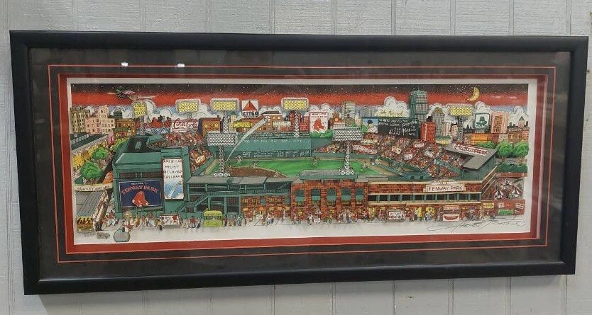 Charles Fazzino Fenway Park The Pride of Boston Framed S/N 3D Baseball Wall Art - Image 2 of 4